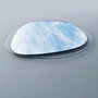 Hanah Home Aqua A342 Espejo de Cristal Templado 75x55 cm